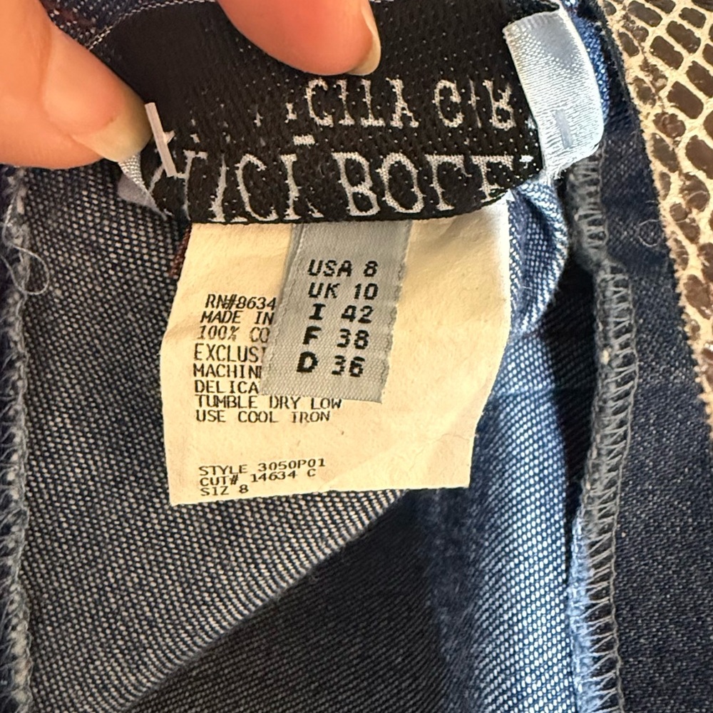NANCY BOLEN CITY GIRL VINTAGE DENIM SKIRT - Picture 7 of 8